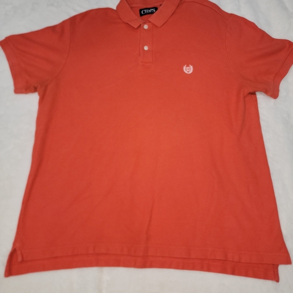 Chaps Burnt Orange Polo Shirt Vibrant Classic Design - Picture 1 of 8